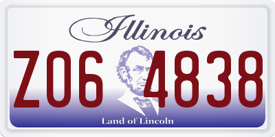 IL license plate Z064838