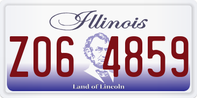 IL license plate Z064859