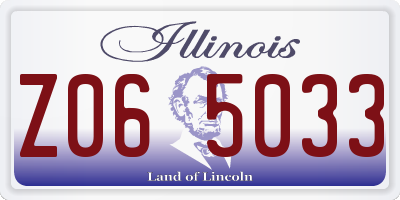 IL license plate Z065033