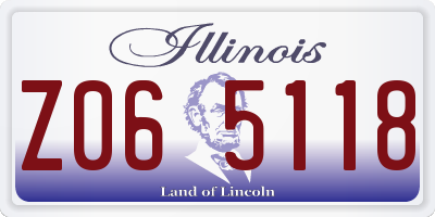 IL license plate Z065118