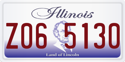 IL license plate Z065130