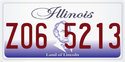 IL license plate Z065213