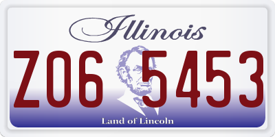 IL license plate Z065453