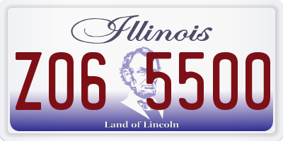 IL license plate Z065500