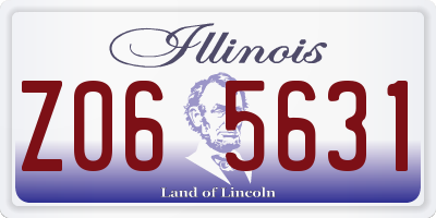 IL license plate Z065631
