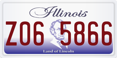 IL license plate Z065866