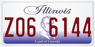 IL license plate Z066144