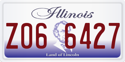 IL license plate Z066427