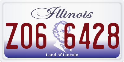 IL license plate Z066428