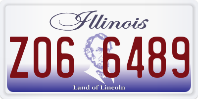 IL license plate Z066489