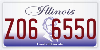 IL license plate Z066550