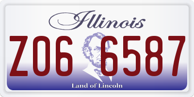 IL license plate Z066587