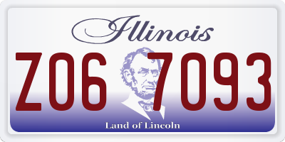 IL license plate Z067093