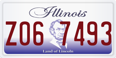IL license plate Z067493