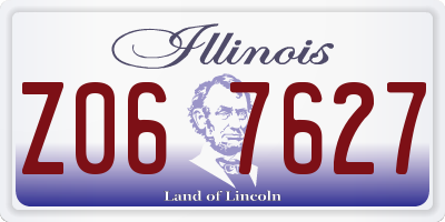 IL license plate Z067627