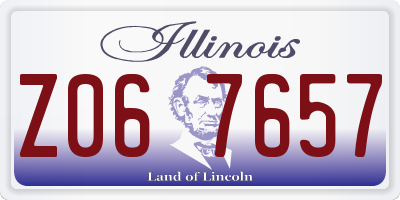 IL license plate Z067657