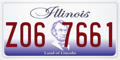 IL license plate Z067661