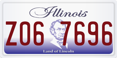 IL license plate Z067696