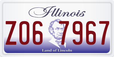 IL license plate Z067967
