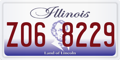 IL license plate Z068229