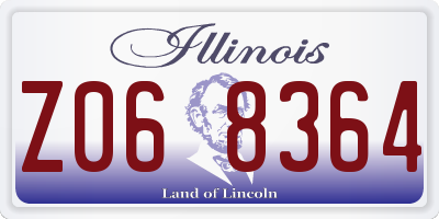 IL license plate Z068364