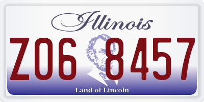 IL license plate Z068457