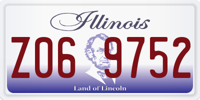 IL license plate Z069752