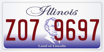 IL license plate Z079697