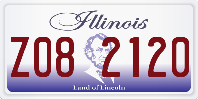 IL license plate Z082120