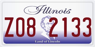 IL license plate Z082133