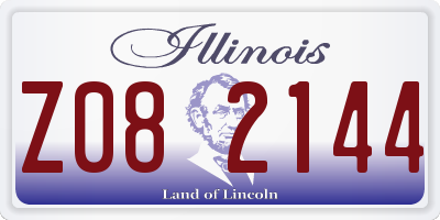 IL license plate Z082144