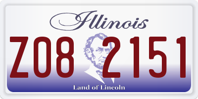 IL license plate Z082151