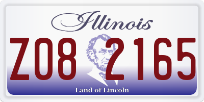 IL license plate Z082165