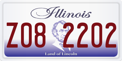 IL license plate Z082202