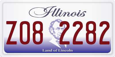 IL license plate Z082282