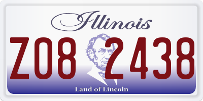 IL license plate Z082438