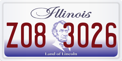IL license plate Z083026