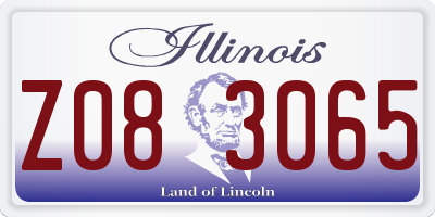 IL license plate Z083065
