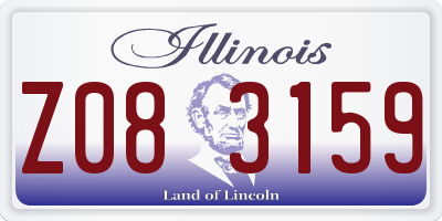 IL license plate Z083159