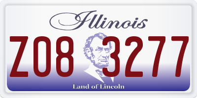 IL license plate Z083277