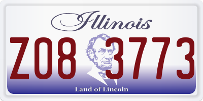 IL license plate Z083773