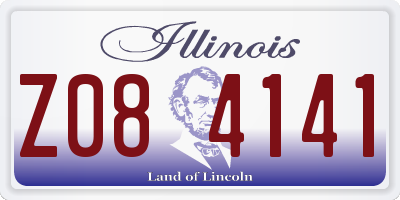 IL license plate Z084141