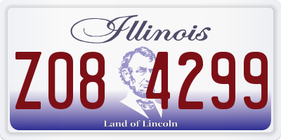 IL license plate Z084299