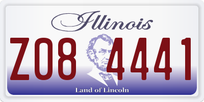 IL license plate Z084441