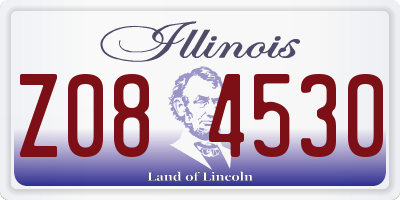 IL license plate Z084530
