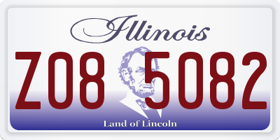 IL license plate Z085082