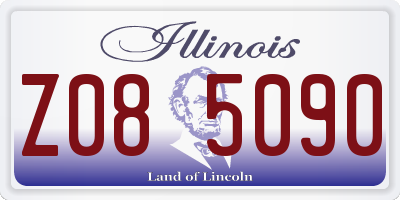 IL license plate Z085090