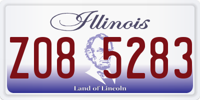 IL license plate Z085283