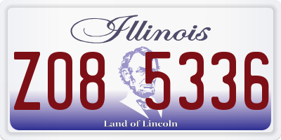 IL license plate Z085336