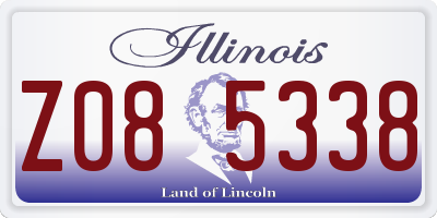 IL license plate Z085338